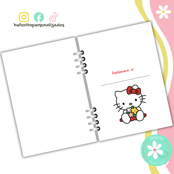 Interior agenda HELLO KITTY -rojo- - Imagen 2