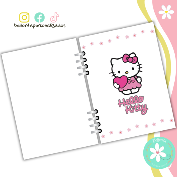 Interior de agenda hello kitty vista semanal -rosado- - Imagen 2