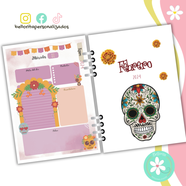 Interior de agenda CATRINA - Imagen 5