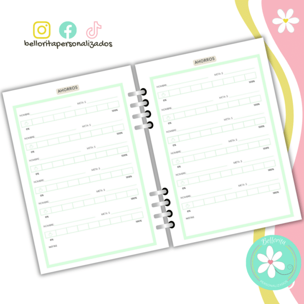 Planner diario verde menta - Imagen 8