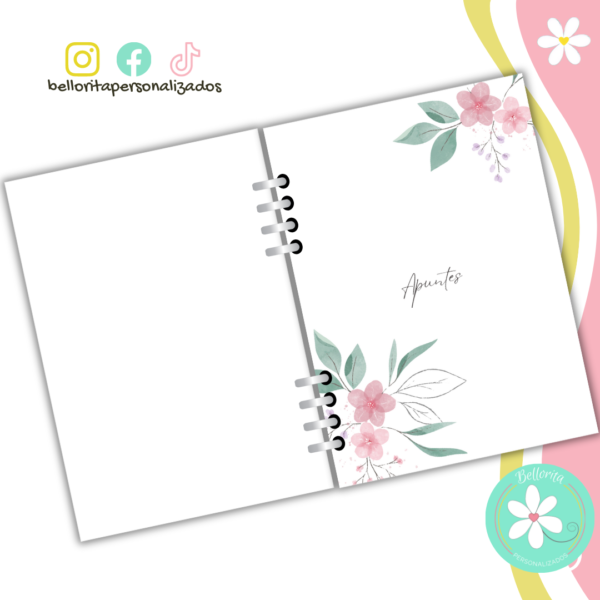 Planner flores colores claros - Imagen 10