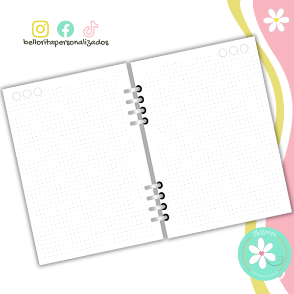 Planner flores colores claros - Imagen 12