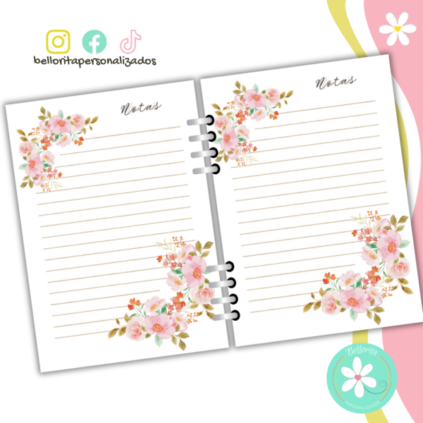 Planner floral 130 hojas - Imagen 10